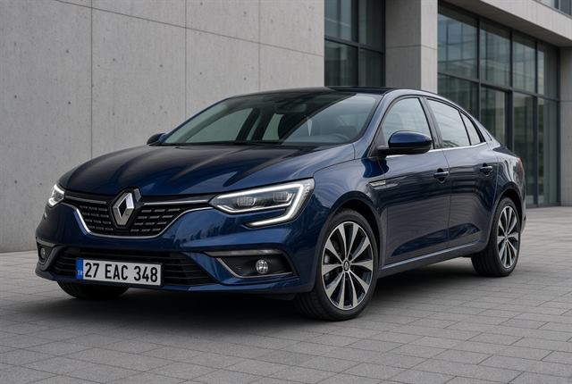 Renault Megane — sedan sınıf kiralık araç, Gaziantep